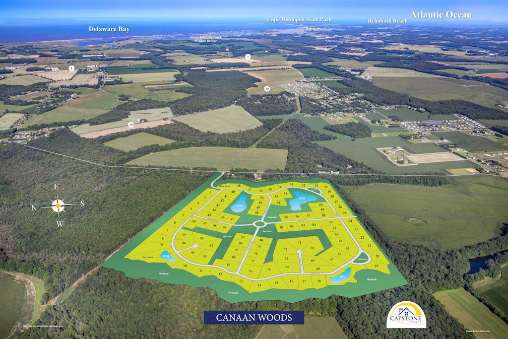 Canaan Woods - Aerial Map - Large